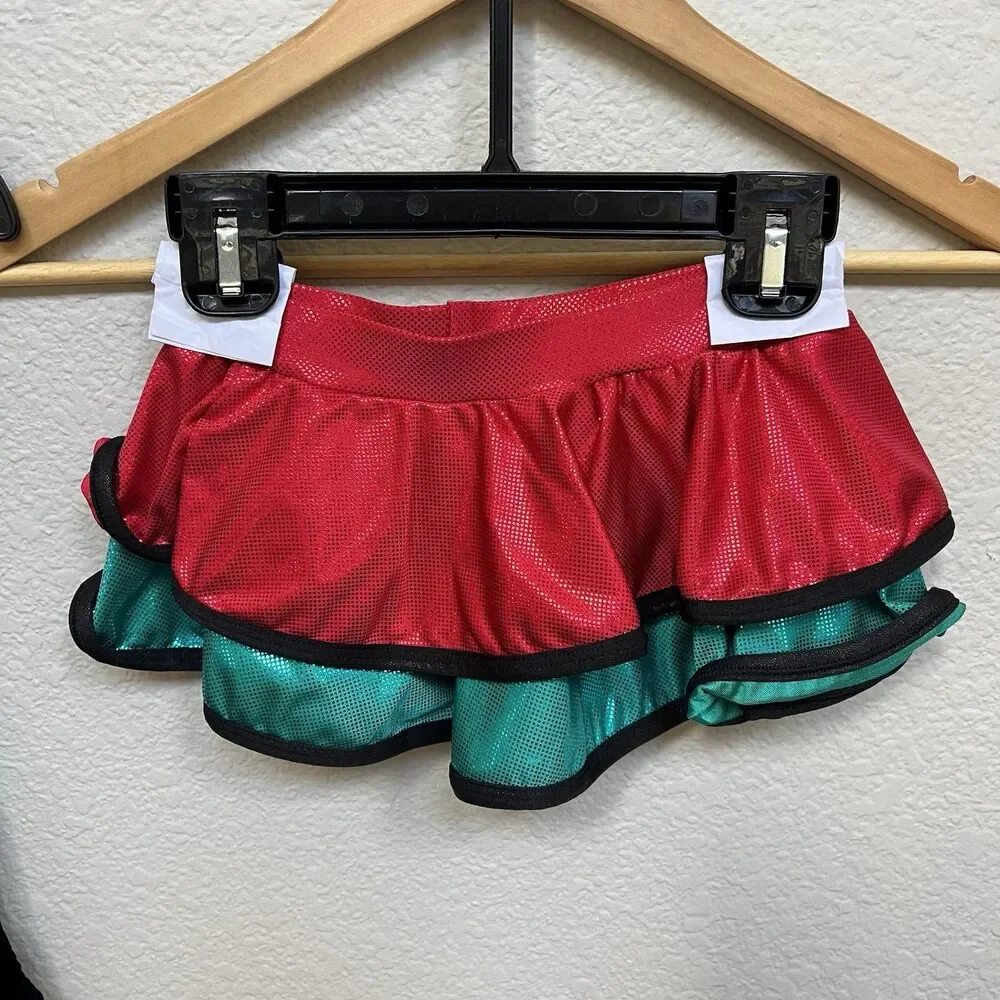 Curtain Call Size Child Small Rebel Beat Sparkly Dance Costume Multi Sequined